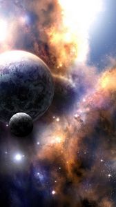 Preview wallpaper space, explosion, beautiful, planet