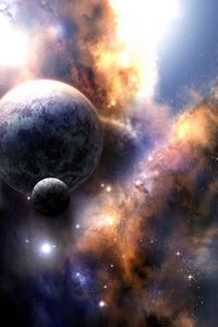 Preview wallpaper space, explosion, beautiful, planet