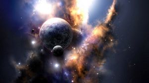 Preview wallpaper space, explosion, beautiful, planet
