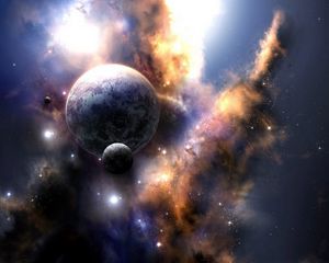 Preview wallpaper space, explosion, beautiful, planet