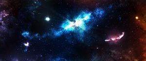 Preview wallpaper space, glow, universe