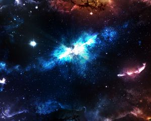Preview wallpaper space, glow, universe
