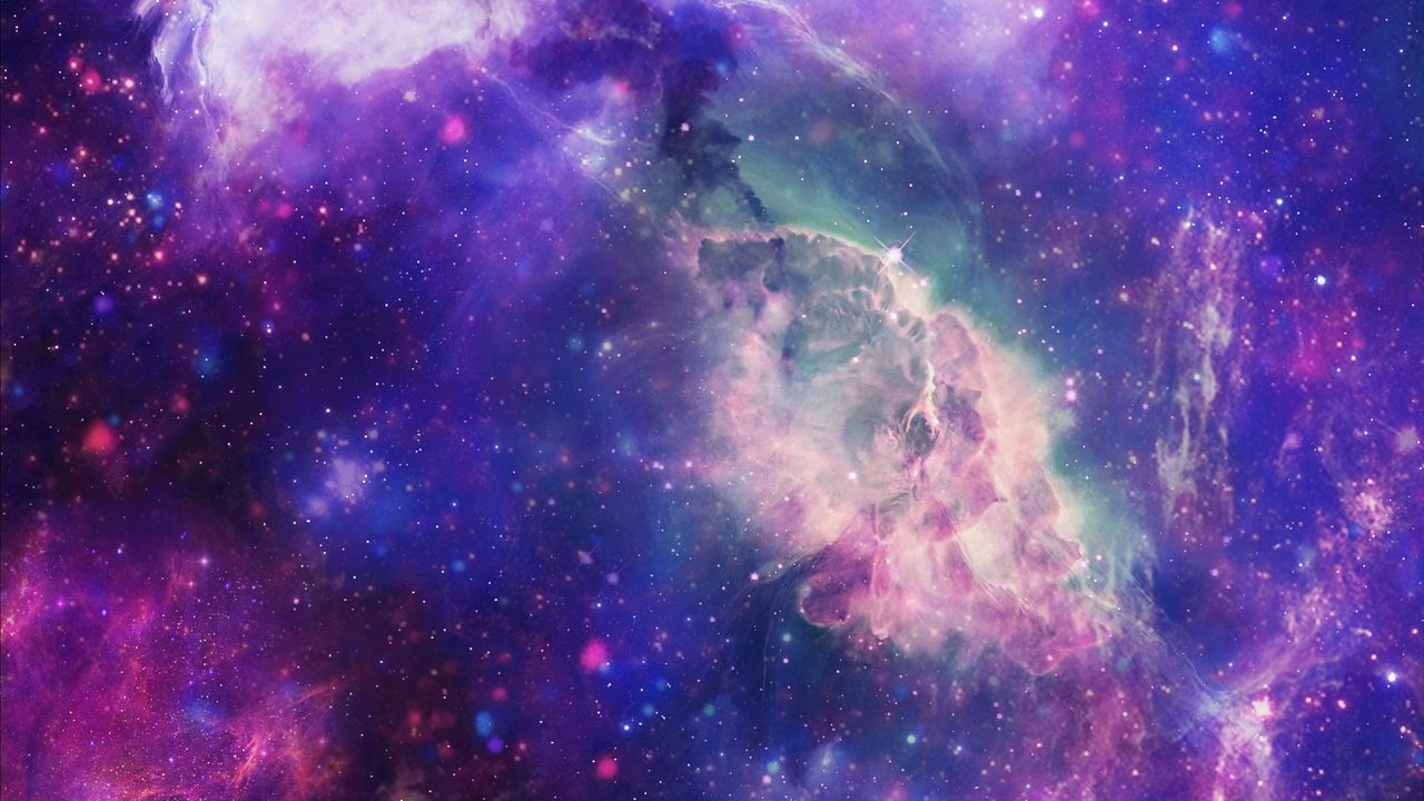 Wallpaper space, nebula, cluster, bright