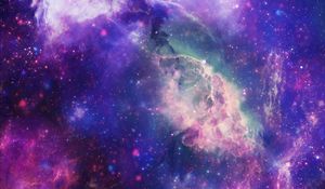 Preview wallpaper space, nebula, cluster, bright