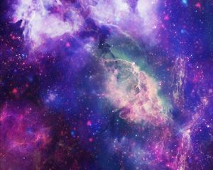 Preview wallpaper space, nebula, cluster, bright