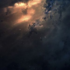 Preview wallpaper space, nebula, galaxy, stars, glow