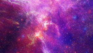 Preview wallpaper space, nebula, galaxy, stars, bright, saturated