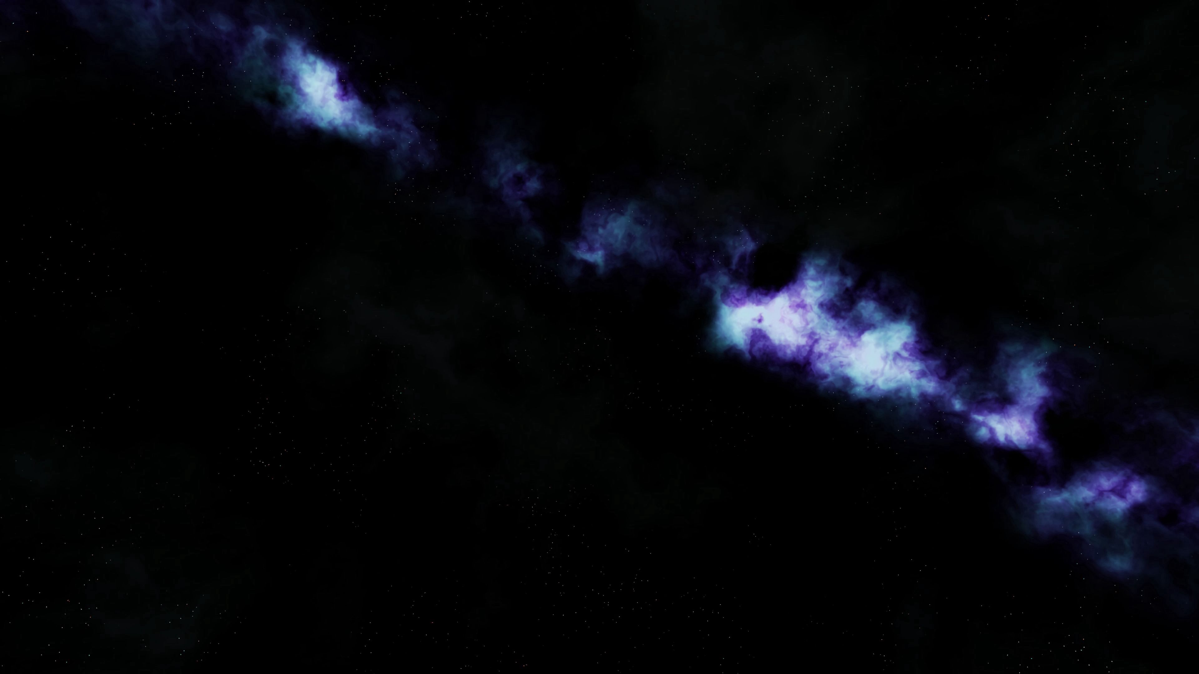 Download wallpaper 3840x2160 space, nebula, glow, stars, dark hd background