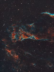 Preview wallpaper space, nebula, glow, stars