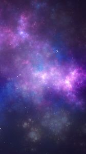 Preview wallpaper space, nebula, stars, clouds, light