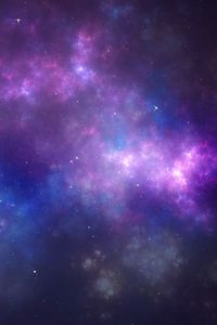 Preview wallpaper space, nebula, stars, clouds, light