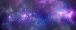 Preview wallpaper space, nebula, stars, clouds, light