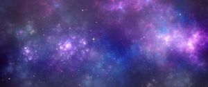 Preview wallpaper space, nebula, stars, clouds, light