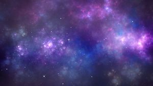 Preview wallpaper space, nebula, stars, clouds, light