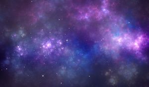 Preview wallpaper space, nebula, stars, clouds, light