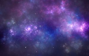 Preview wallpaper space, nebula, stars, clouds, light