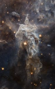 Preview wallpaper space, nebula, stars, glow