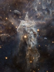 Preview wallpaper space, nebula, stars, glow