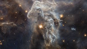 Preview wallpaper space, nebula, stars, glow
