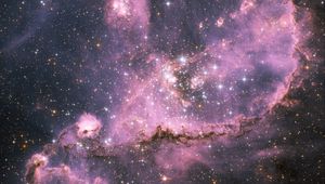 Preview wallpaper space, nebula, universe, stars, purple