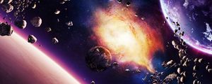 Preview wallpaper space, planet, explosion, light