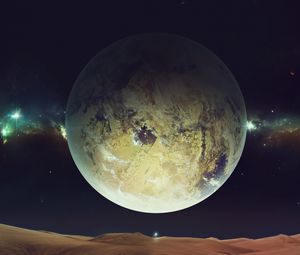 Preview wallpaper space, planet, sky