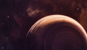 Preview wallpaper space, planet, stars, shine, nebula