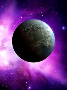 Preview wallpaper space, planet, stars, nebula, light