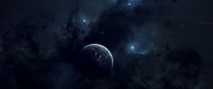 Preview wallpaper space, planets, nebula, dark, stars, universe