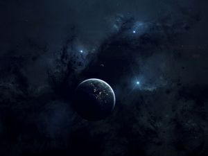 Preview wallpaper space, planets, nebula, dark, stars, universe