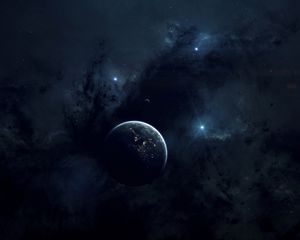 Preview wallpaper space, planets, nebula, dark, stars, universe