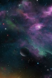 Preview wallpaper space, planets, nebula, stars, galaxy