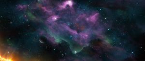 Preview wallpaper space, planets, nebula, stars, galaxy