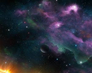 Preview wallpaper space, planets, nebula, stars, galaxy