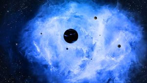 Preview wallpaper space, planets, nebula, clouds, galaxy