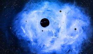 Preview wallpaper space, planets, nebula, clouds, galaxy