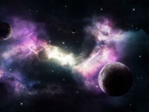 Preview wallpaper space, planets, nebula, stars, universe