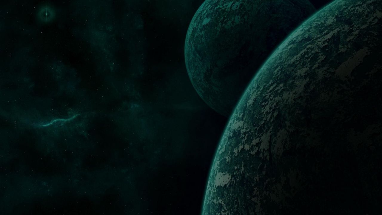 Wallpaper space, planets, stars, darkness