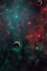 Preview wallpaper space, planets, universe, galaxy, outer space, art