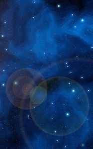 Preview wallpaper space, sky, stars, glare