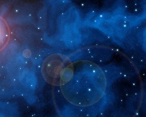 Preview wallpaper space, sky, stars, glare