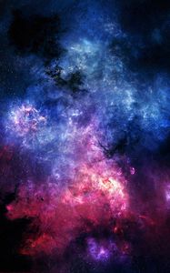 Preview wallpaper space, starry sky, universe, galaxy, nebula, colorful