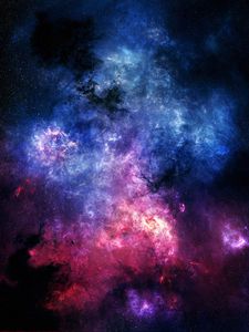 Preview wallpaper space, starry sky, universe, galaxy, nebula, colorful