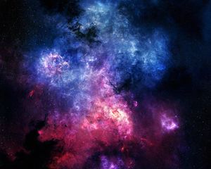 Preview wallpaper space, starry sky, universe, galaxy, nebula, colorful