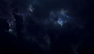 Preview wallpaper space, stars, cloudy, shine, dark