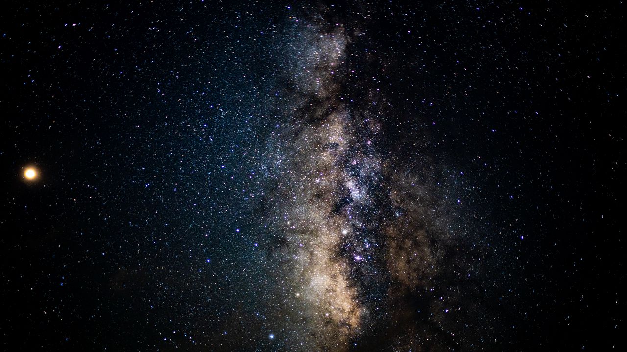 Wallpaper space, stars, milky way, universe, astronomy