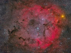 Preview wallpaper space, stars, nebula, sky, red