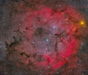 Preview wallpaper space, stars, nebula, sky, red