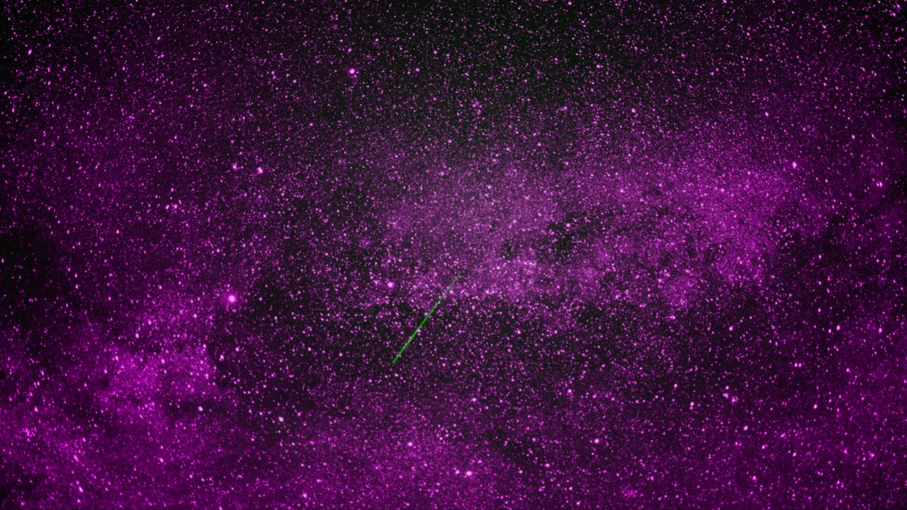 Wallpaper space, stars, starfall, purple