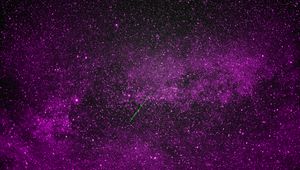 Preview wallpaper space, stars, starfall, purple